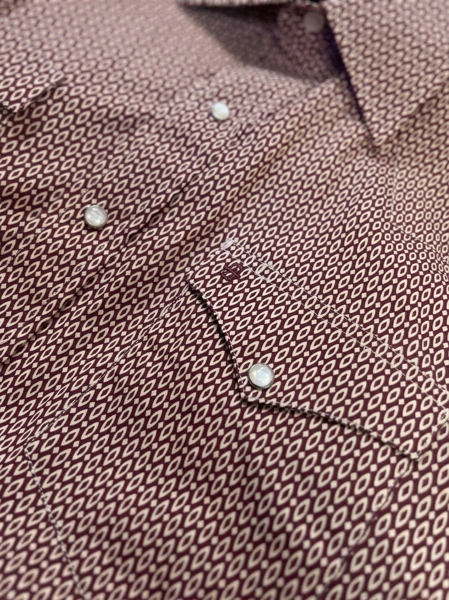 Camisa Stetson diamante roja