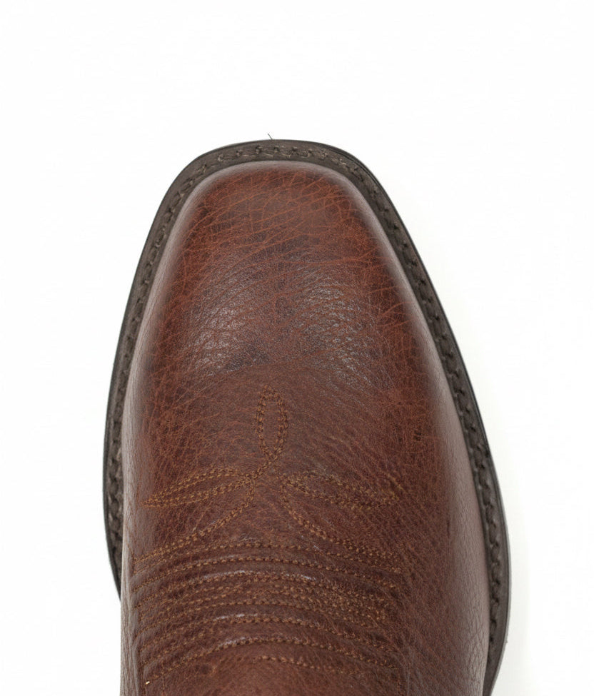Bota Tony Lama panza de avestruz mango tabaco