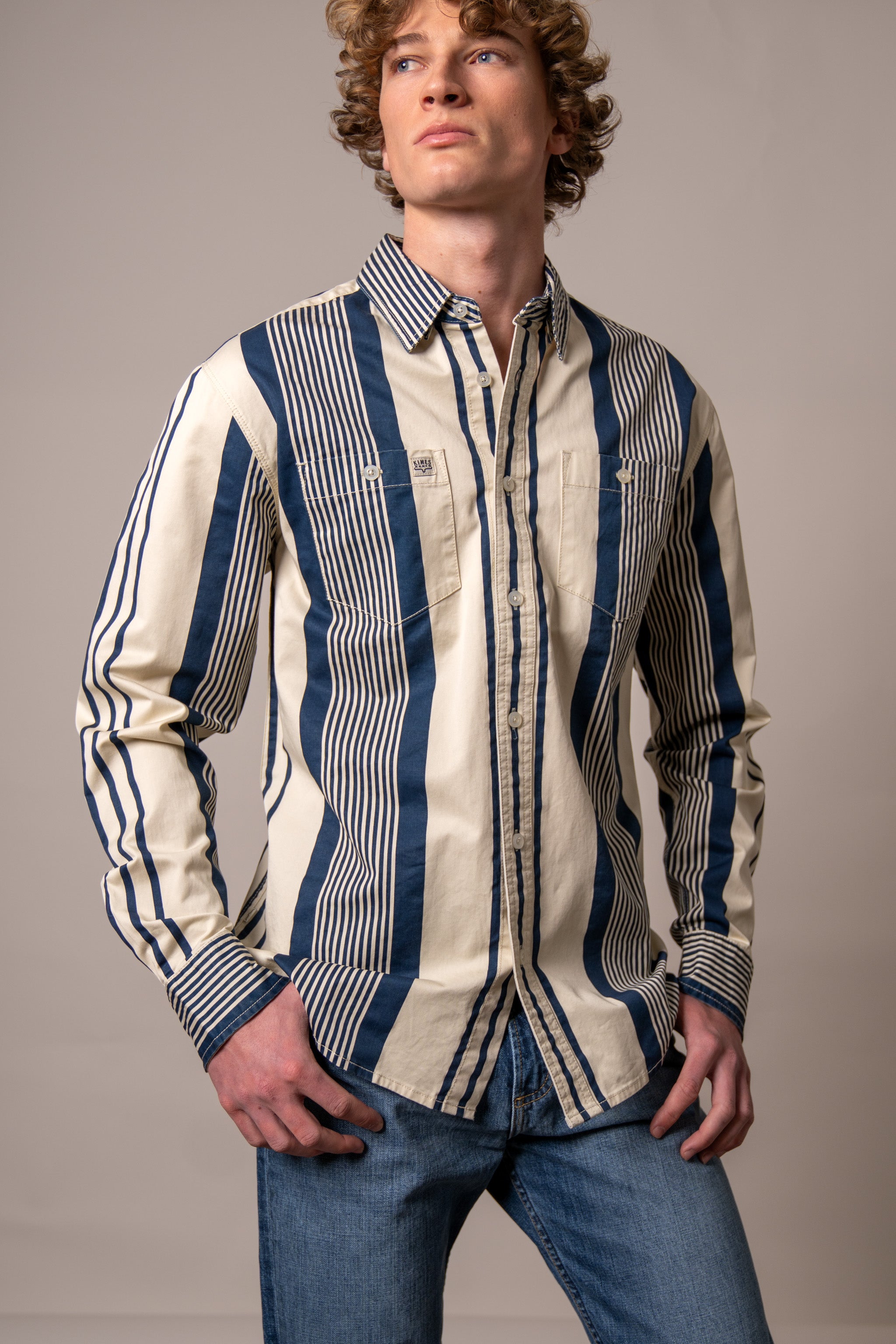Camisa Kimes Ranch reddy blue