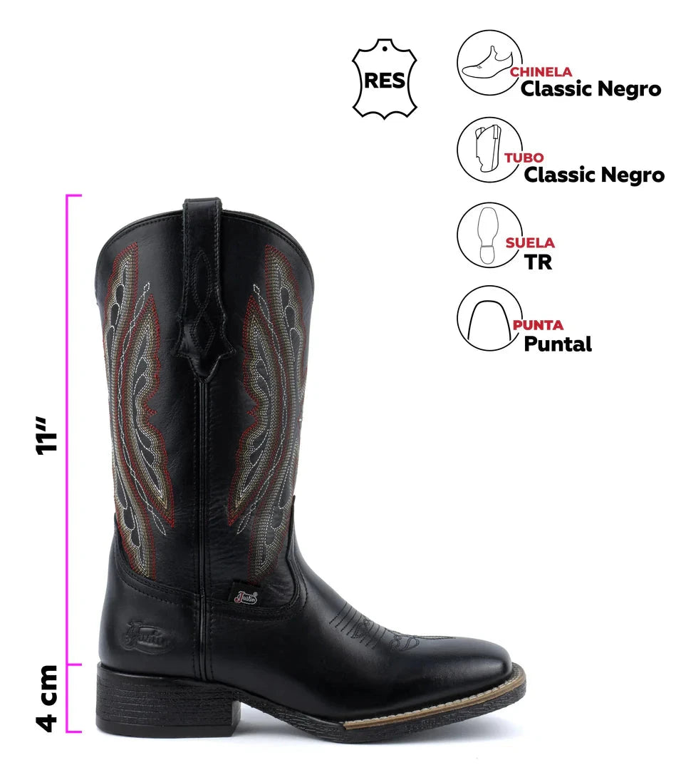 Bota Justin Dakota Westreet Rodeo Black