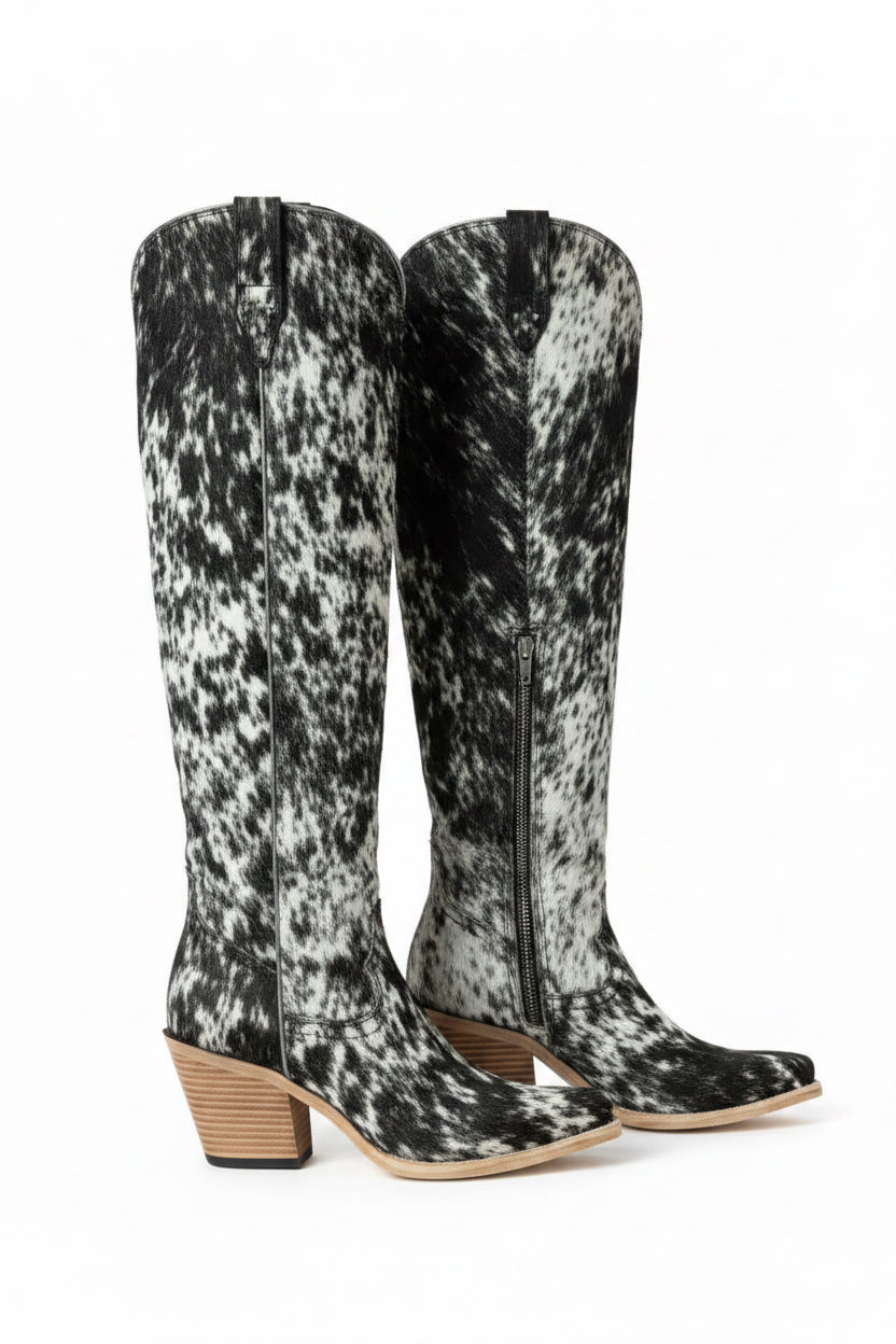 Botas Pelo de vaca Altas