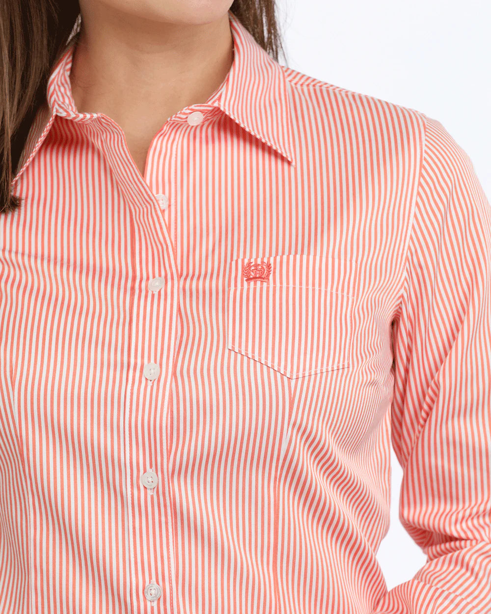 Camisa CINCH rayas Melón dama