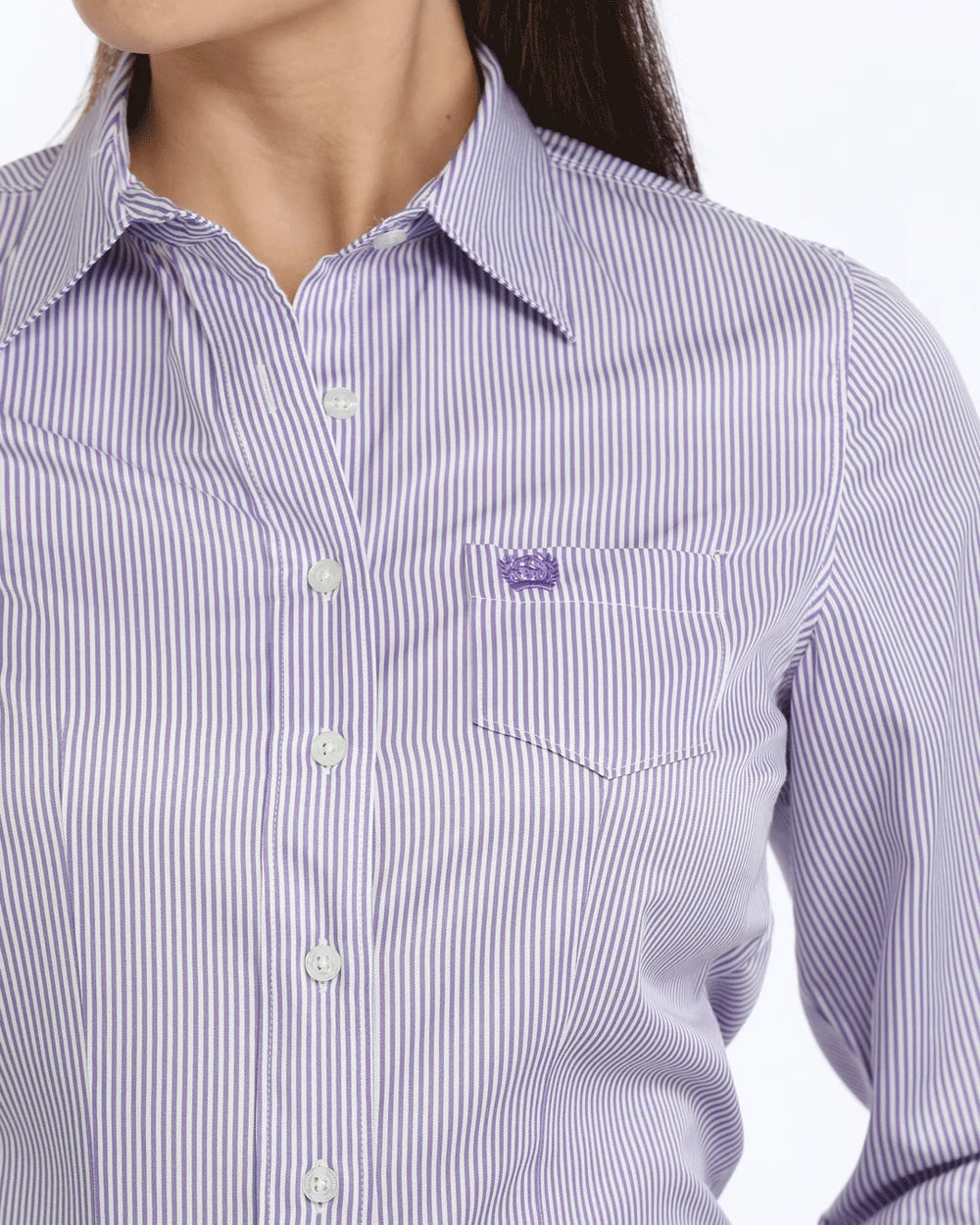 Camisa CINCH rayas morado