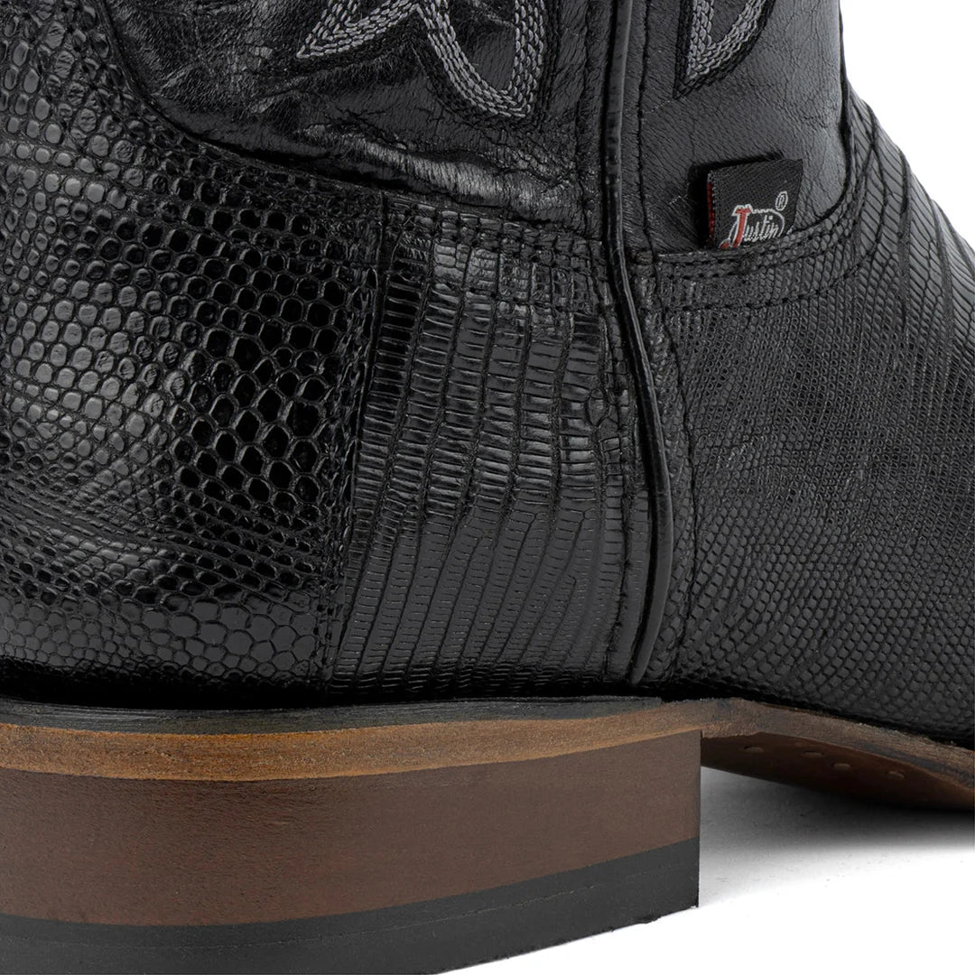 Bota Justin lizard black