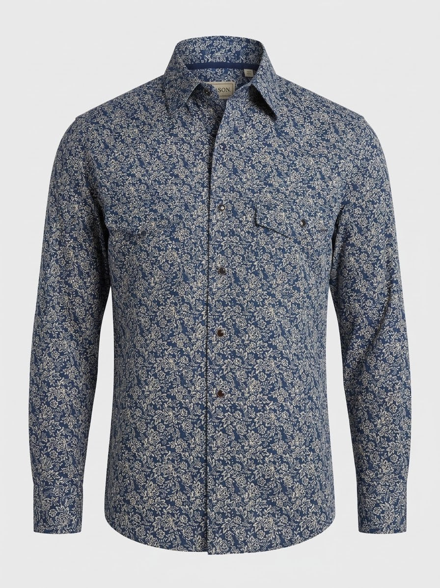 Camisa Stetson imperial navy