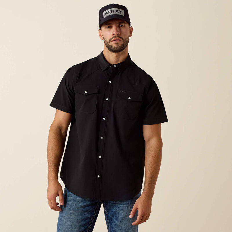 Camisa Ariat VentTEK Fitted negra